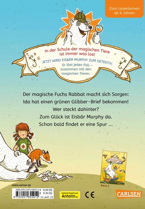 Actual product image Die Schule der magischen Tiere ermittelt 1: Der grüne Glibber-Brief (Zum Lesenlernen) (German, Nina Dulleck, Margit Auer, 2020)