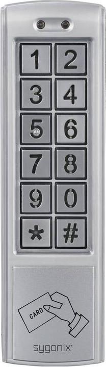 Actual product image Sygonix SY-6421352 Code-Tastatur mit RFID Oberflächenmontage 12 V DC/AC, 24 V D (Electronic numerical code, Key card)