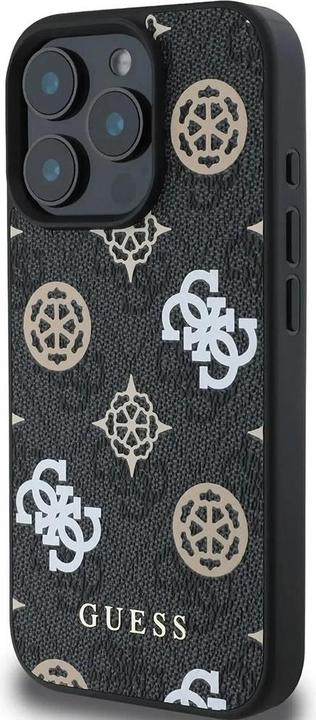 Actual product image Guess PU 4G Design Hard Case With Peony (Apple iPhone 16 Pro)