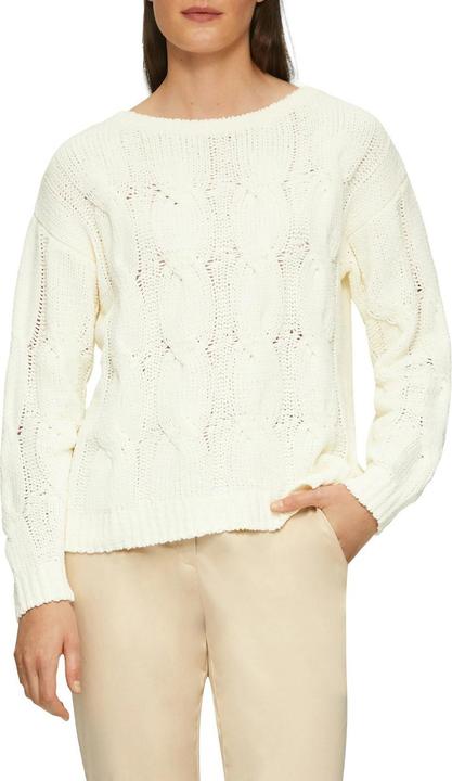 Produktbild s.Oliver Strickpullover Weicher Strickpullover mit Zopfmuster (42)