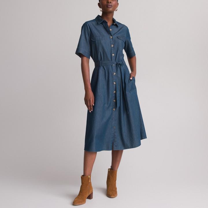 Produktbild Anne Weyburn Ausgestelltes Midi-Kleid aus Denim (48)