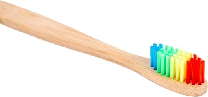 Actual product image JTI Bamboo toothbrush - rainbow (Medium, 1 x)