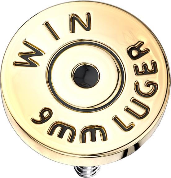 Immagine prodotto Star Piercing Cartuccia a sfera Dermal Anchor placcata in oro (Ottone, Acciaio chirurgico 316L)