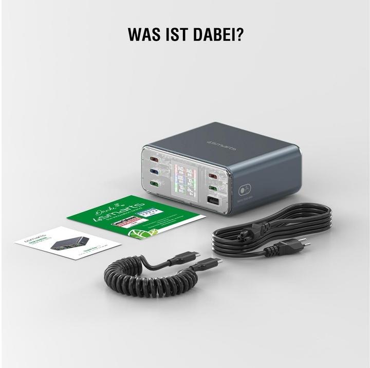 Produktbild 4smarts 4smarts Ladestation Lucid GaN DIY 360W (360 W, 6 Ports)
