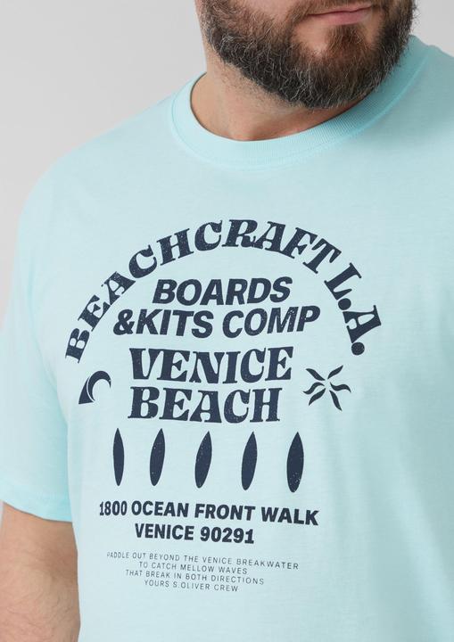 Actual product image S.Oliver T-Shirt Baumwoll-T-Shirt mit Crewneck und Artwork (XXL)