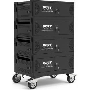 Port Designs Charging Cabinet for Notebook Type C - 6 Unit, Notebookwagen, Schwarz
