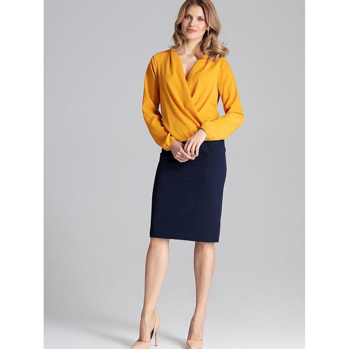 Figl, Damen, Bluse, Bluse, Gelb, (S)