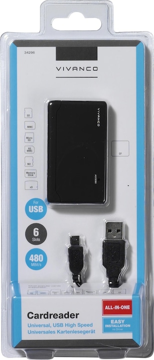 Produktbild Vivanco IT-USBCR 6SL (USB 2.0)