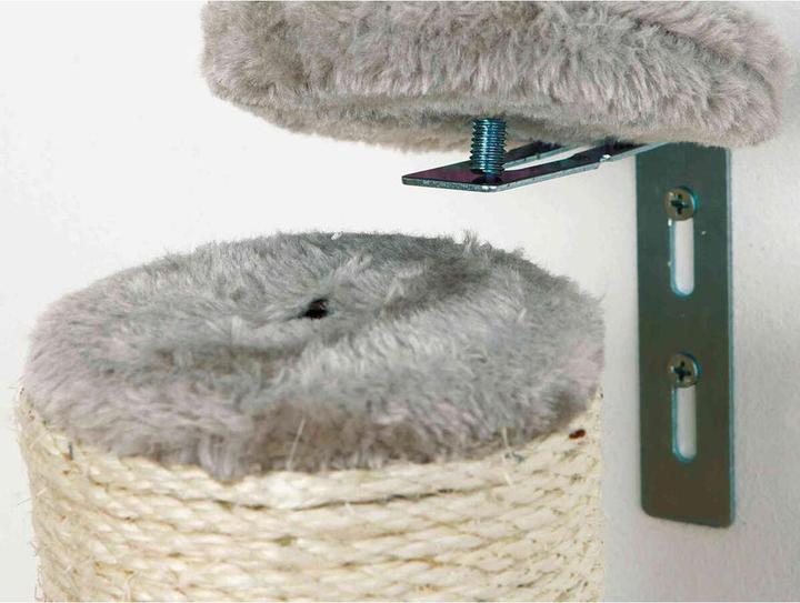 Immagine prodotto Trixie Baule a graffio per il montaggio a parete (80 cm, Grigio, Beige)