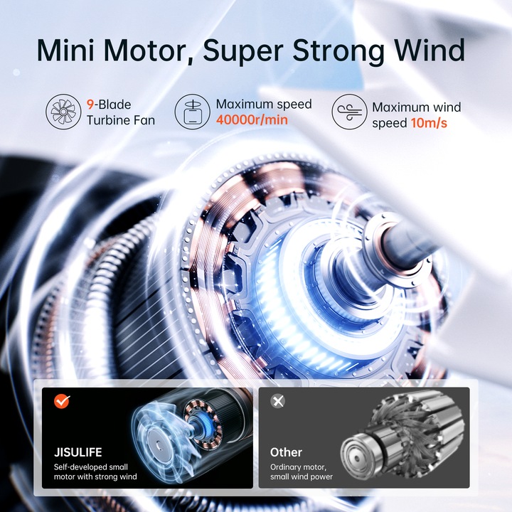 Produktbild Jisulife Handheld Fan Life9 (3600mAh) white