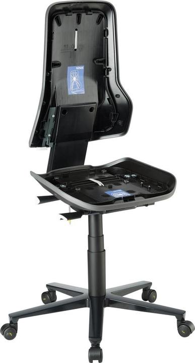 Produktbild Bimos Arbeitsstuhl Neon 2, mit Rollen, ESD, Synchrontechnik, grau (45 - 62 cm)