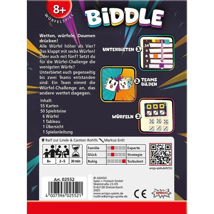 Actual product image Amigo Biddle (German, 2 - 5 Players)