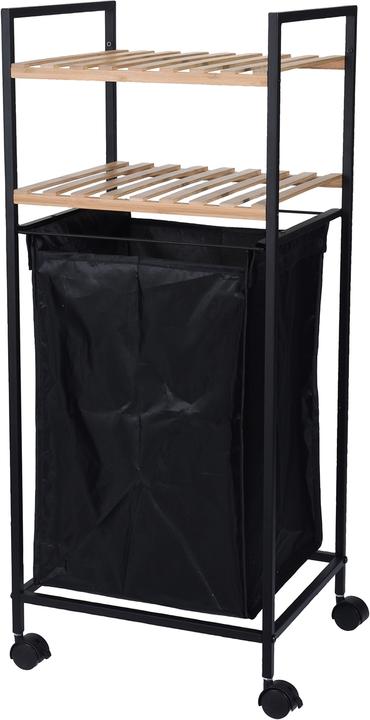 HTI-Living Étagère de salle de bain avec sac à linge (38 x 32.5 x 89.5 cm)