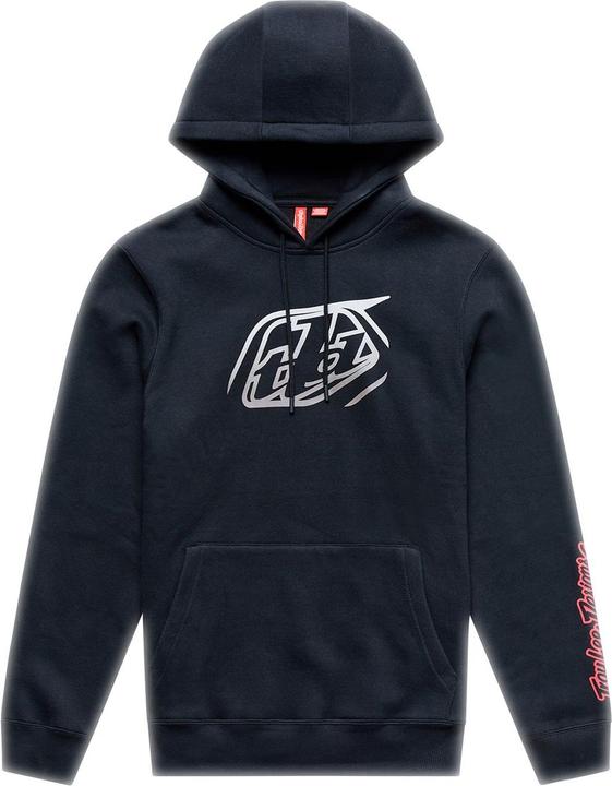 Troy Lee Designs Pullover Hoodie, Badge, black/gray, L