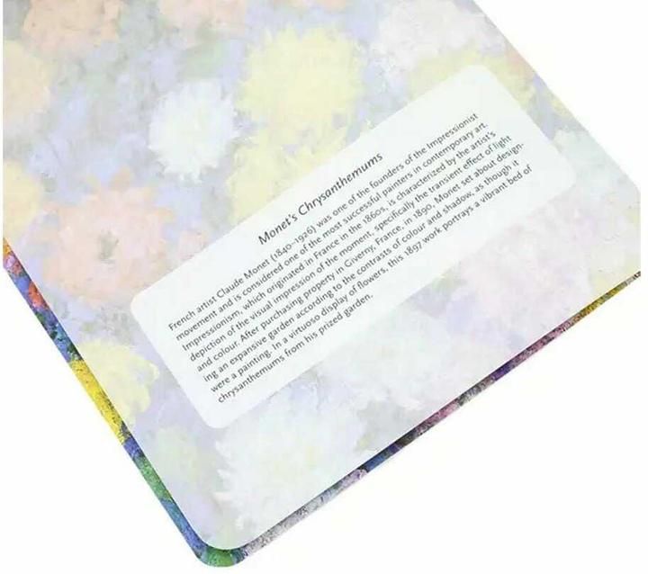 Image du produit Paperblanks Cahier de notes Chrysanthèmes A5, ligné, multicolore (A5, À rayures, Couverture souple)