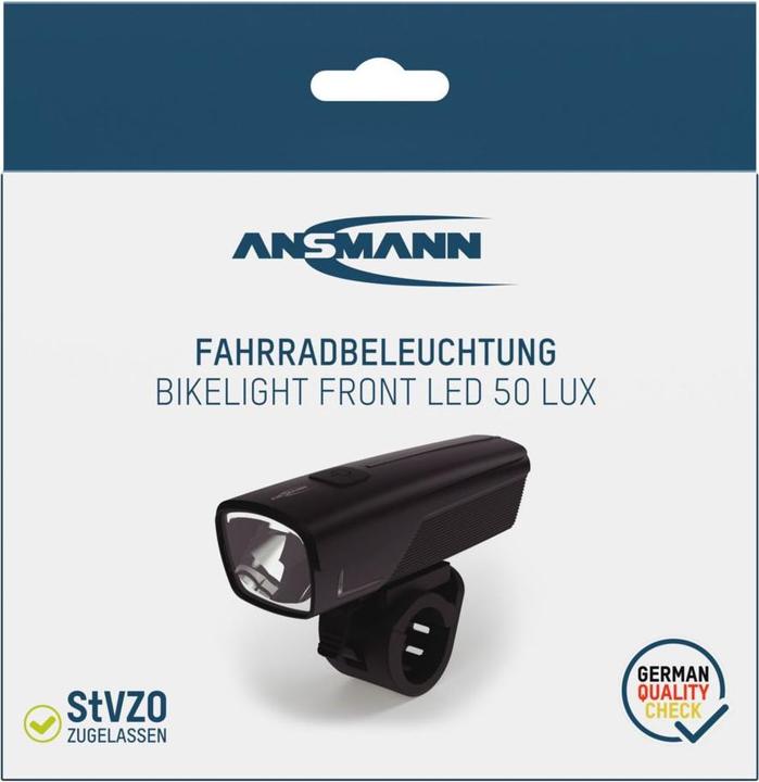 Image du produit Ansmann Bikelight LED avant 50lx 2600mAh (180 lm, 50 lm)