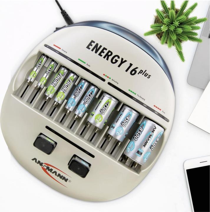 Actual product image Ansmann Energy 16 Plus (1 pcs., C, D, AA, AAA, Chargers without battery)