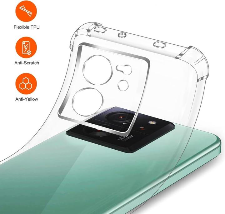 Actual product image Screenguard Xiaomi 13T Case Crystal Soft Airbag Bumper (Xiaomi 13T)