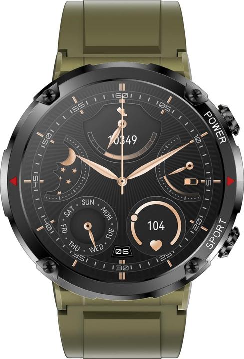 Produktbild Gravity GT21-7 Smartwatch + schwarzes Silikonarmband
