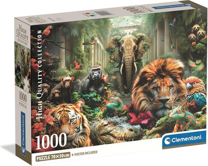 Puzzle 1000 Pezzi Per Adulti | Uccelli E Animali | Dimensioni Finali 70x50cm | Cartone Riciclabile | Gioco Antistress E Educativo
