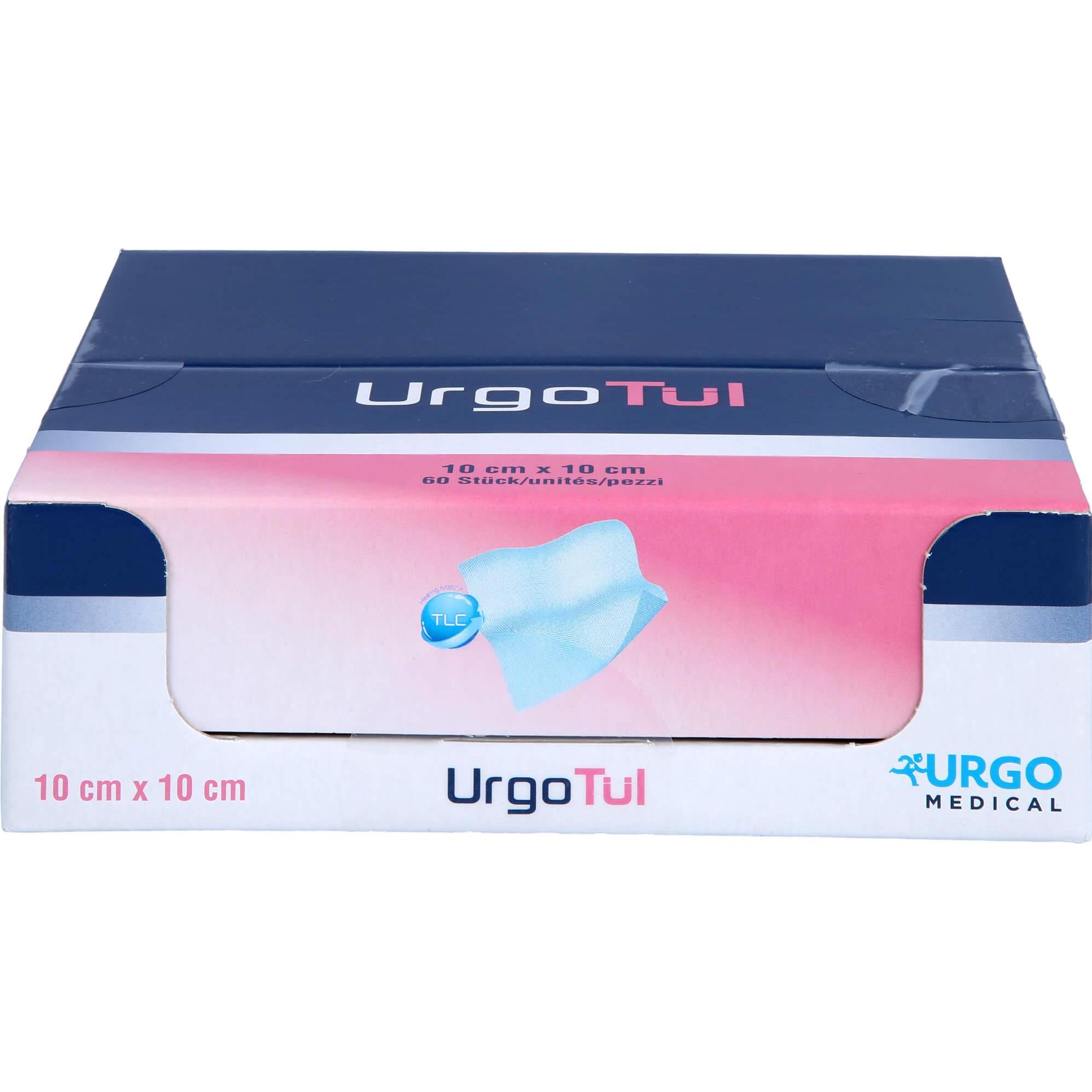 Urgo, Verbandsmaterial, Urgotuel 10x10cm Wundgaze Spender, 60 St WGA