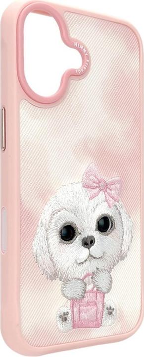 Actual product image Nimmy Etui Big Eyed Pet 2.0 Dog do iPhone 17 różowy (Apple iPhone 17)