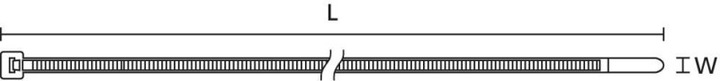 Produktbild HellermannTyton Kabelbinder 151x4,8mm PA6.6 (Kunststoffkabelbinder, 150 mm, 100 Stk.)