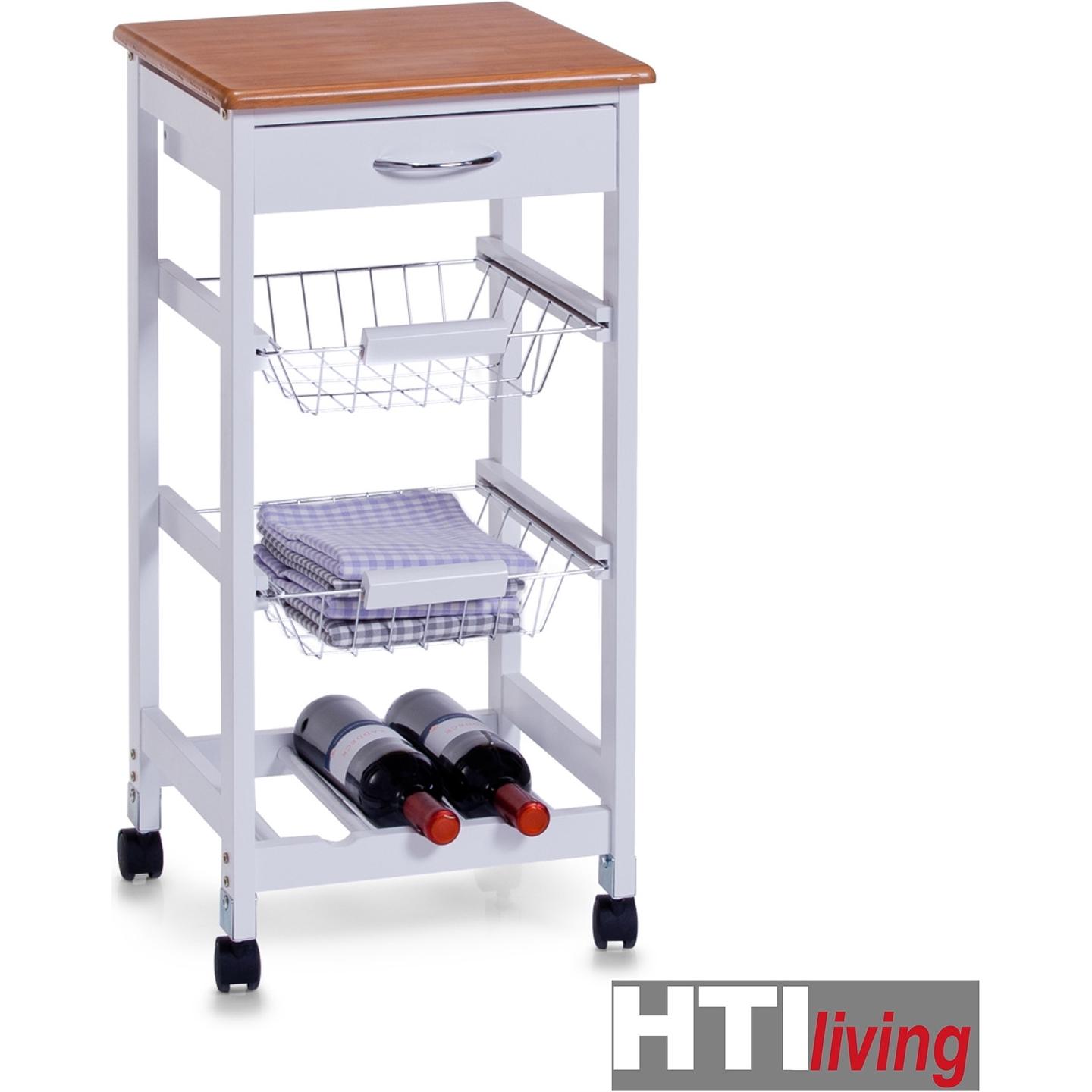 Thumbnail - HTI-Living, Servierwagen, Küchenrollwagen weiss