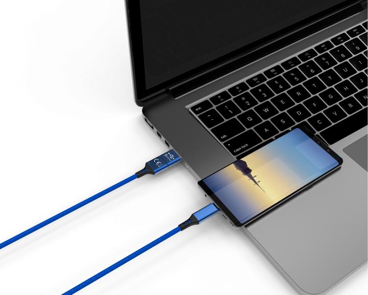 Image du produit Cololight Câble de charge SPEEDY-C BL, USB-A/USB-C -> USB-C, bleu (1 m, USB 3.0)