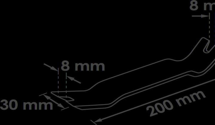 Produktbild Vigor Lösehebel und Cliplöser ∙ beidseitig abgewinkelt ∙ V2494 ∙ 30 mm