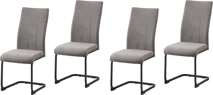 Produktbild HTI-Line Schwingstuhl 4er-Set Braun