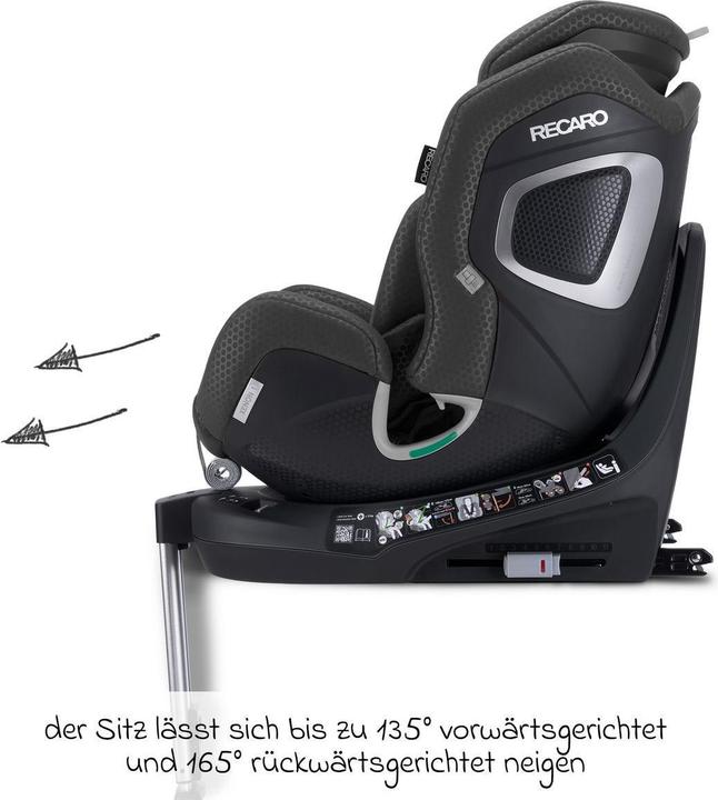 Actual product image RECARO Xenon 1 Kid Reboard Kindersitz (61-125 cm) (Booster seat, ECE R129/i-Size Standard)