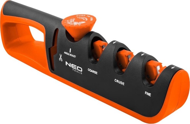 Actual product image Neo Knife and scissors with sharpening angle regulator