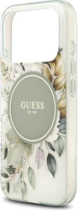 Produktbild Guess - IML Flower & Tonal Circle MagSafe (GUHMP17XHFWBDCEN) - iPhone 17 Pro Max - Green (Apple iPhone 17 Pro Max)