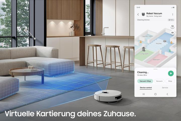 Produktbild Samsung BESPOKE Jet Bot Combo AI Steam Plus Saug- & Wischroboter (Saugroboter)