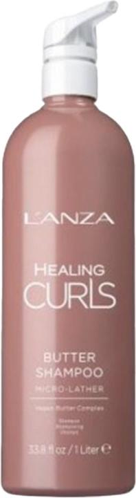 Image du produit L'Anza Healing Curls Shampooing au beurre pour cheveux bouclés 33.8 Fl Oz (1000 ml, Shampoing liquide)