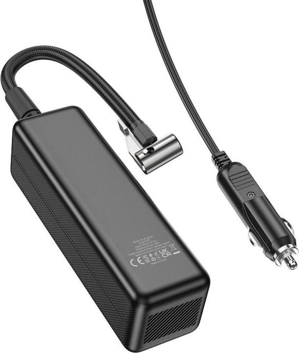 Actual product image Hoco - Car Air Pump May (ZP5) - for Car, Motorcycle, Bike and Basketball, 3.5bar - Black (3.50 bar)