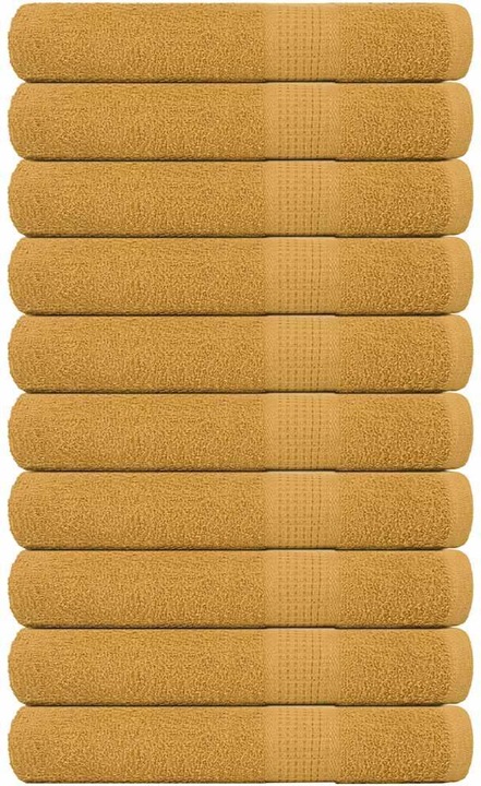 Immagine prodotto VidaXL Asciugamani per sauna 10 pz. Asciugamano dorato 80x200 cm 360 g/m² 100% cotone