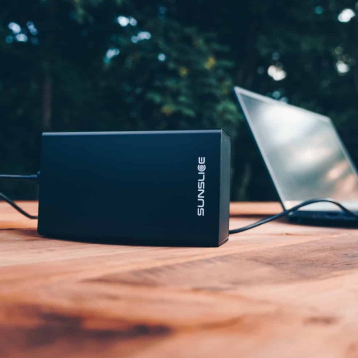 Image du produit Sunslice Batterie externe "Gravity 40" (40000 mAh, 100 W, 100 Wh)