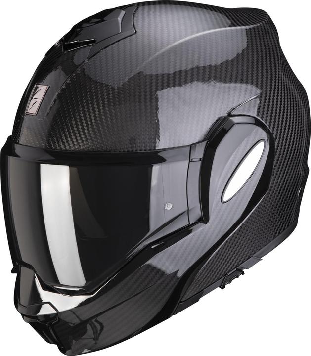 Scorpion Exo-Tech Evo Carbon Solid Schwarz 2XL (63 cm, XXL)