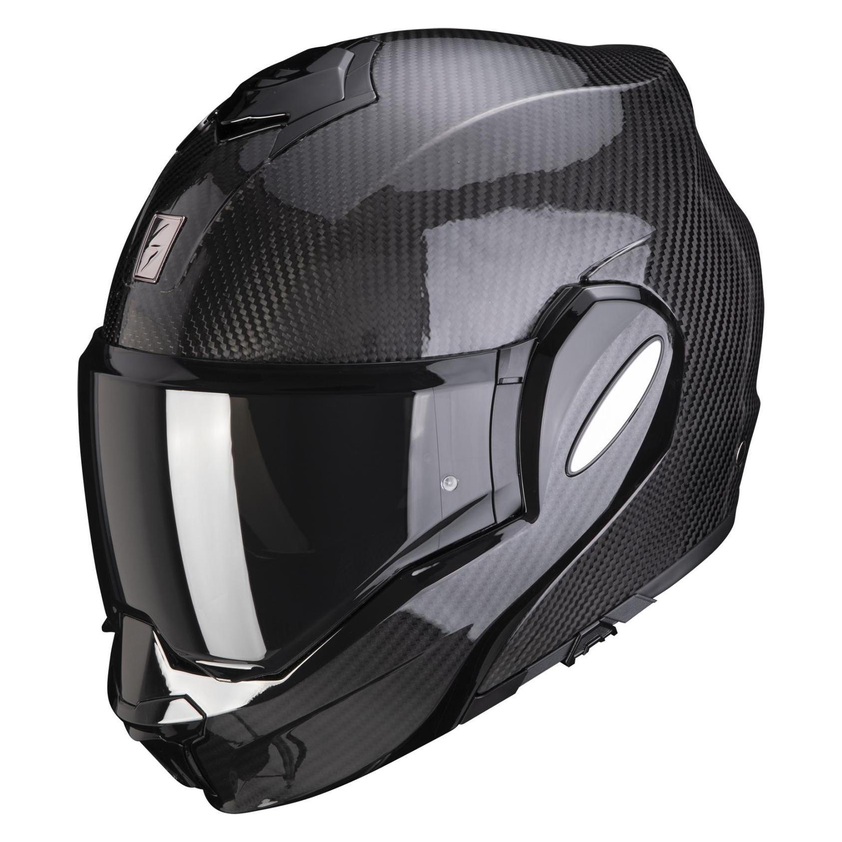 Scorpion, Motorhelm, Exo-Tech Evo Carbon Solid Schwarz 2XL (63 Cm, Xxl)