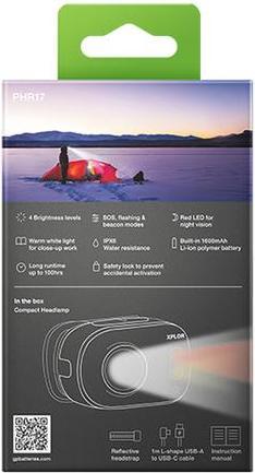 Actual product image GP Batteries GP XPLOR Headlamp, PHR17 (500 lm)