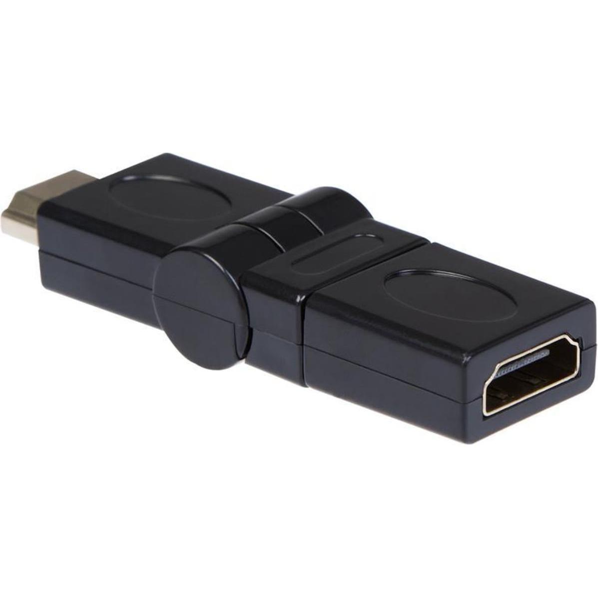 Iiglo HDMI til HDMI Adapter (sort) (HDMI), Adattatore dati + video, Nero