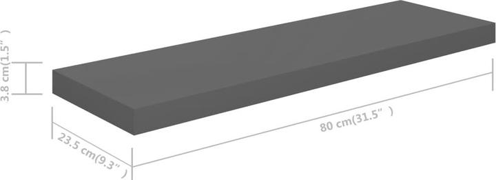 Actual product image vidaXL Wandregal (23.50 x 80 x 4 cm)