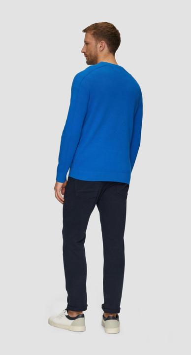Produktbild S.Oliver Strickpullover Strickpullover mit Nahtdetails und Logo (XXL)