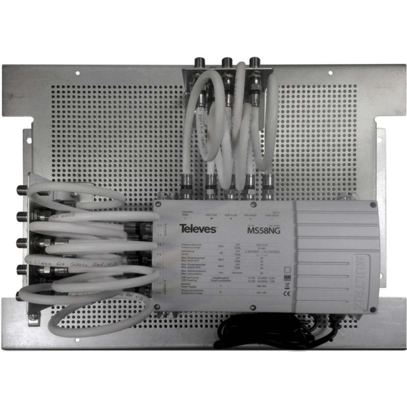 Televes Montageplatte MP-MS58NG m.Multischalter 5in8 745953 (Multischalter), SAT Zubehör