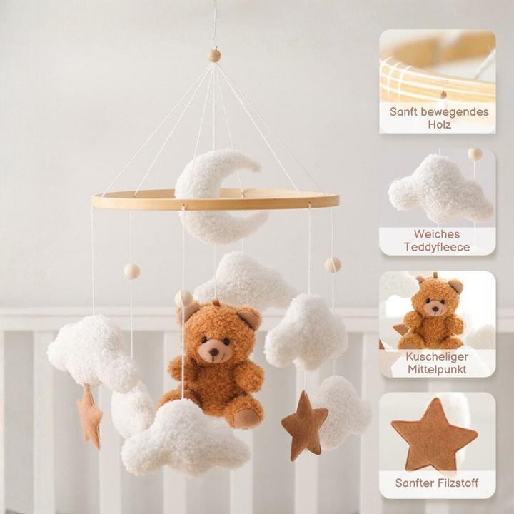 Actual product image Hermex Babymobile Teddybär Hängemobile Mobile Babyspielzeug Schlafmobile