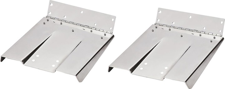 Image du produit Ultraflex Paire de flaps en acier inoxydable 22,8 x 22,8 cm, bateaux 4,5 -5,5 m