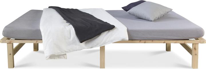 Immagine prodotto Jamb Letto in pallet Letto in legno 140x200cm in legno massiccio naturale (140 x 200 cm)