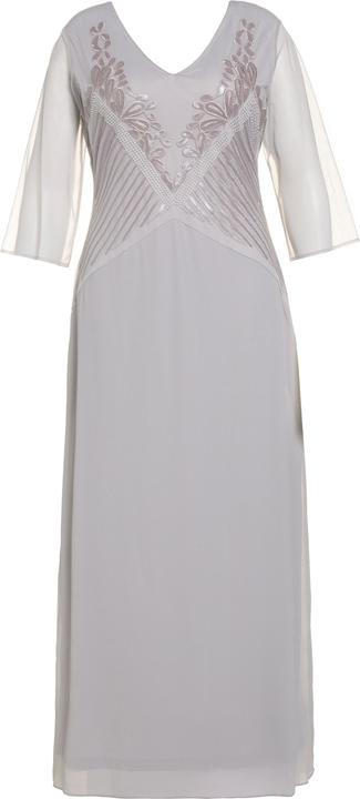 Immagine prodotto Ulla Popken Abito da sera con ricami con perline, scollo a V e maniche a 3/4 (56)